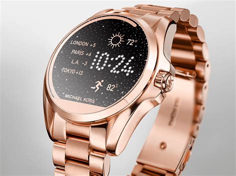 michael kors rose gold watch myer|rose gold mk smart watch.